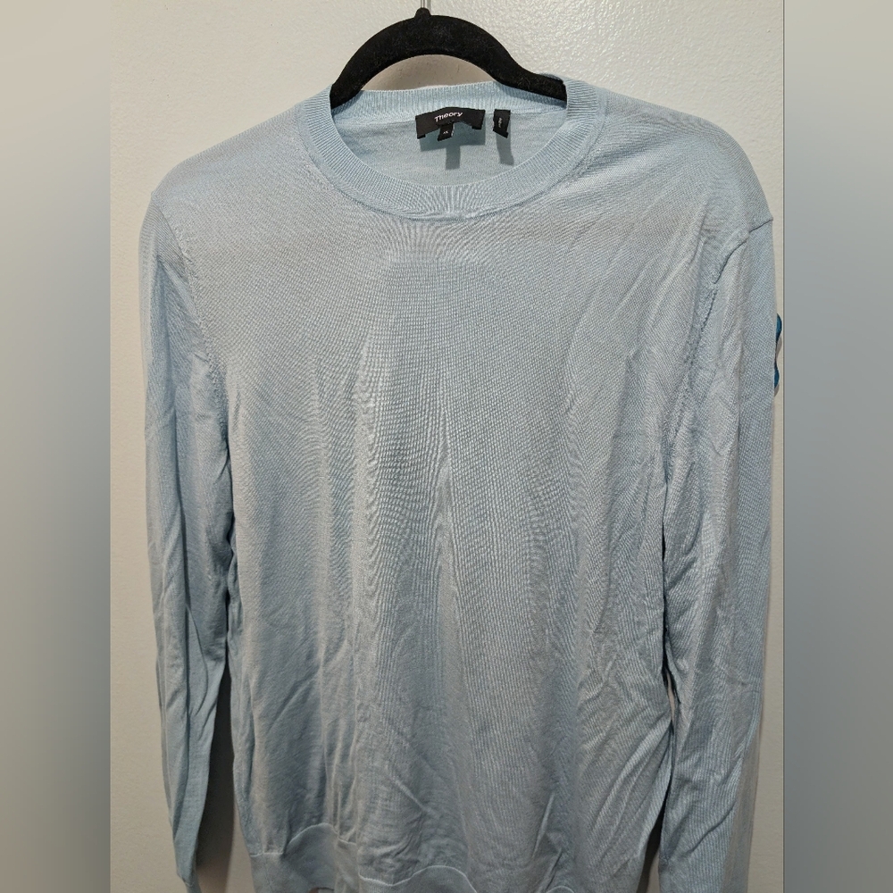 Theory Wool Crew Neck Lightweight Sweater